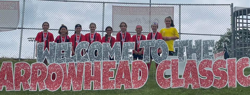 U10 Girls Arrowhead Classic Gold Division Silver Medals 2022