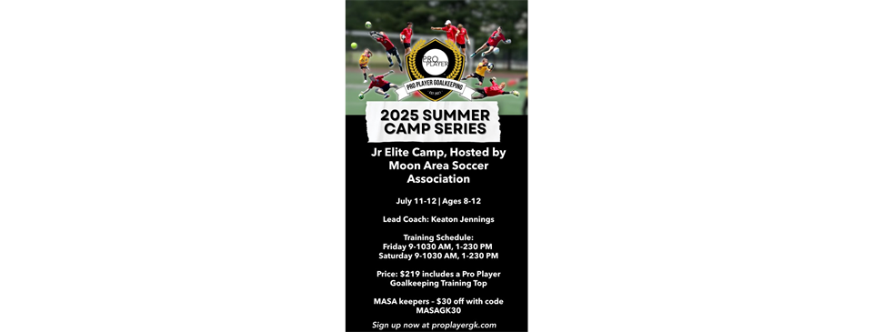 Jr Elite Camp ProPlayer Goalkeeper July 11-12